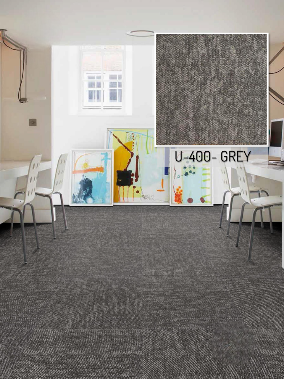 Hego Unique Wall to Wall Carpet | Grey | Elegant & Durable Flooring | Enera