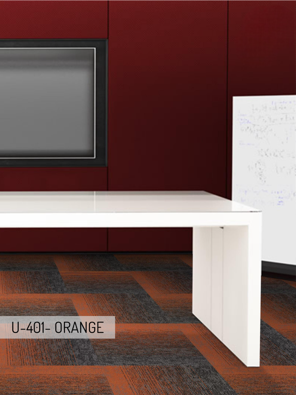 Hego Unique Wall to Wall Carpet | Orange | Vibrant & Durable Flooring | Enera