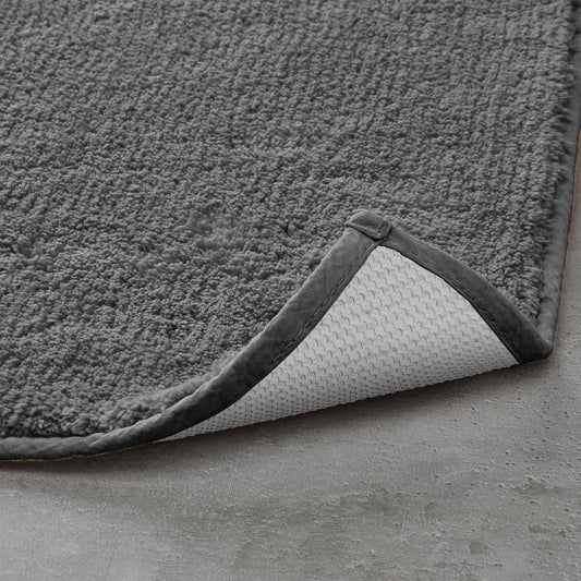 Enera Stello Collection Smoke Grey Color 33x48cm Mini Bath Mat - enera