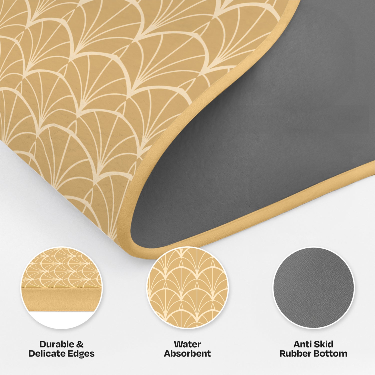 enera Kitchen Mat Set 2 Piece | Non Slip, Anti Fatigue Floor Mat - enera