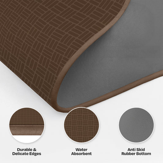 enera Kitchen Mat Set 2 Piece | Non Slip, Anti Fatigue Floor Mat