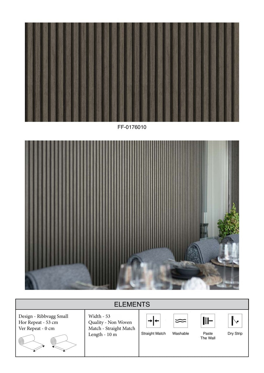 Wallpaper FF ELE Ribbvagg Small Collection | Stylish & Versatile Patterns | Enera