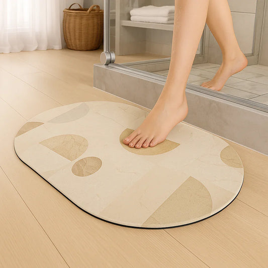 enera Bathroom Mat 40x60 cm Anti-Slip, Quick-Dry & Water Absorbing Mat