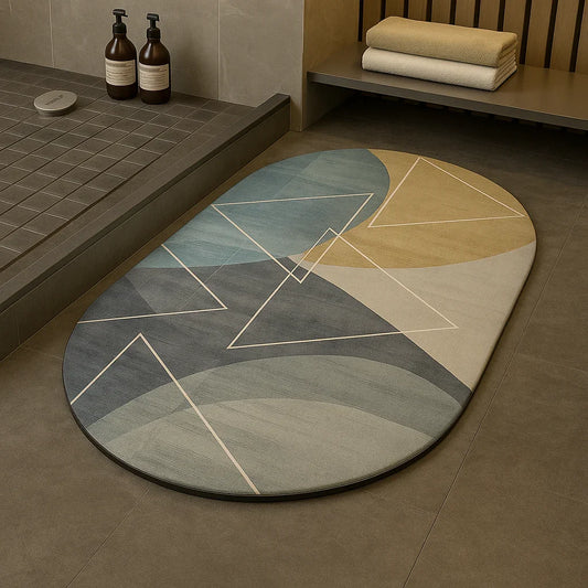enera Bathroom Mat 40x60 cm Anti-Slip, Quick-Dry & Water Absorbing Mat