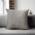 Glam 628 Plain Cushion Cover - Elegant Silver, 18x18 | Enera