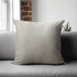 THIVA 00002 Cream Cushion Cover - 18 x 18 Inches | Enera