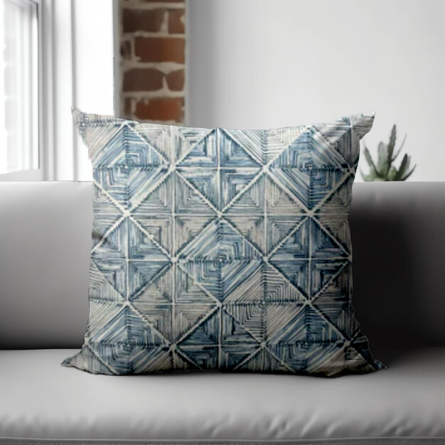 KCF Pina Sn 29204 Blue Cushion Cover 18x18 | Elegant & Durable | Enera