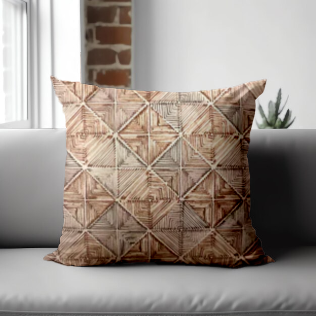 KCF Pina Sn 29223 Brown Cushion Cover 18x18 | Elegant & Durable | Enera