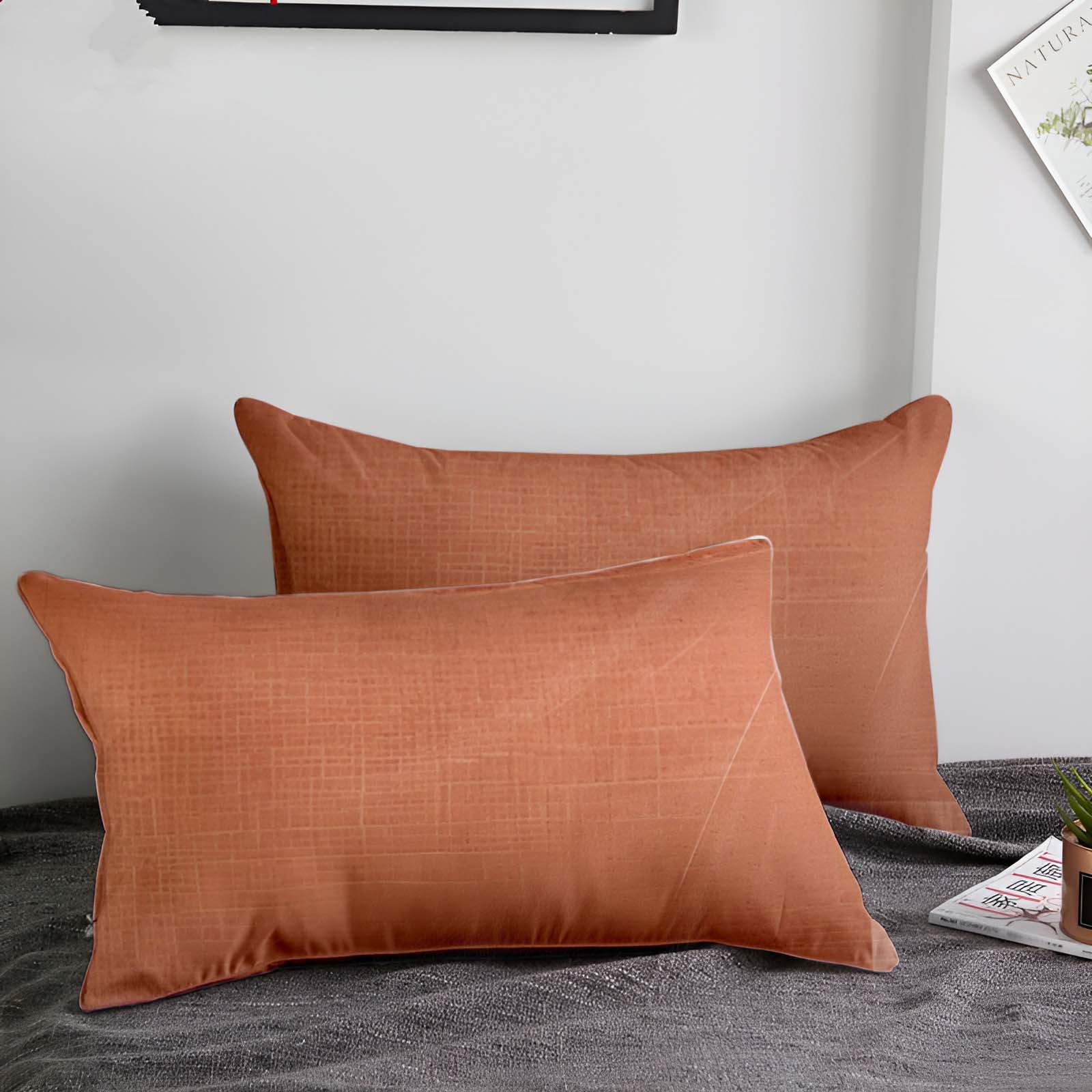 SRM Royal 519 Cushion Cover Orange 11 x 19 | Bold & Elegant | Enera