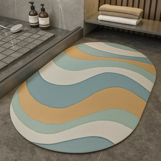 enera Bathroom Mat 40x60 cm Anti-Slip, Quick-Dry & Water Absorbing Mat