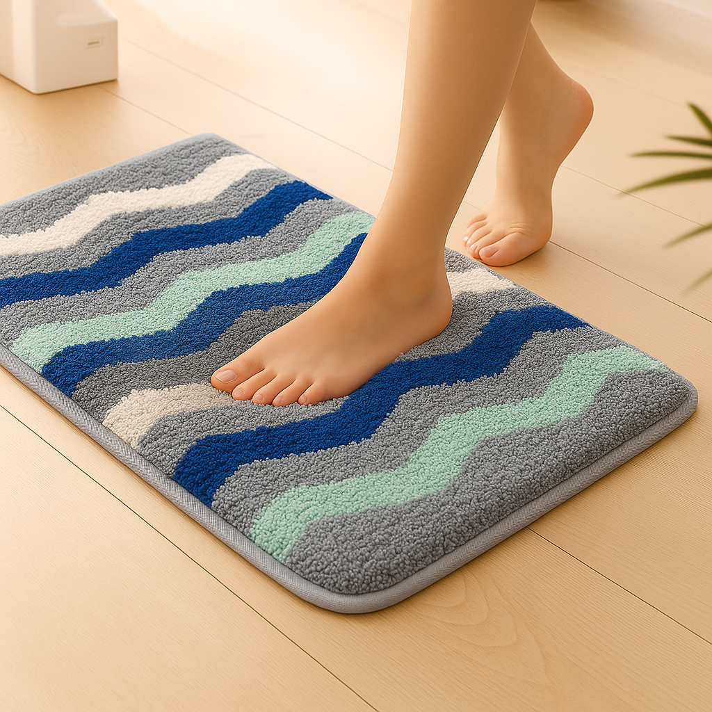 enera Small Bathmat 40x60 cm | Quick-Dry, Non-Slip & Highly Absorbent - enera