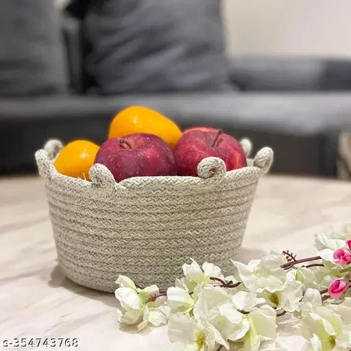 Saprose Knitted Storage Basket | Multipurpose Home Organizer Decor