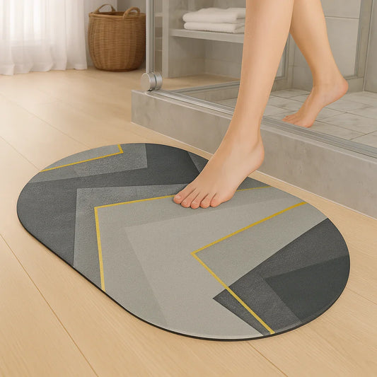 enera Bathroom Mat 40x60 cm Anti-Slip, Quick-Dry & Water Absorbing Mat