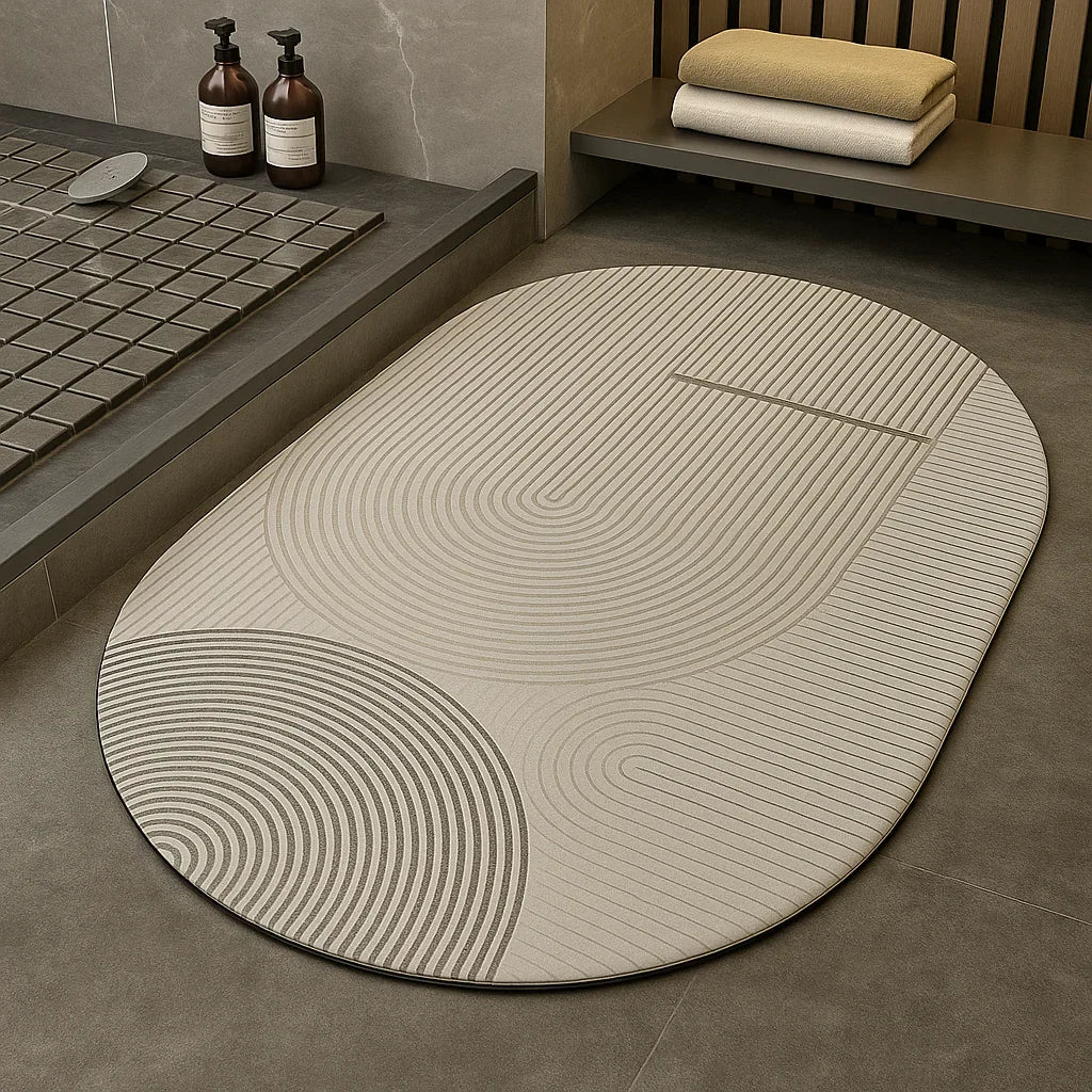 enera Bathroom Mat 40x60 cm Anti-Slip, Quick-Dry & Water Absorbing Mat