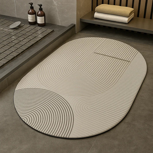 enera Bathroom Mat 40x60 cm Anti-Slip, Quick-Dry & Water Absorbing Mat