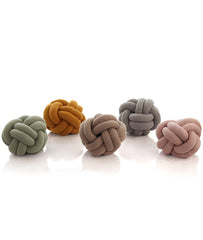Pluchi Knitted Nodo Cotton Knot Cushion 11x11 for Home Decor