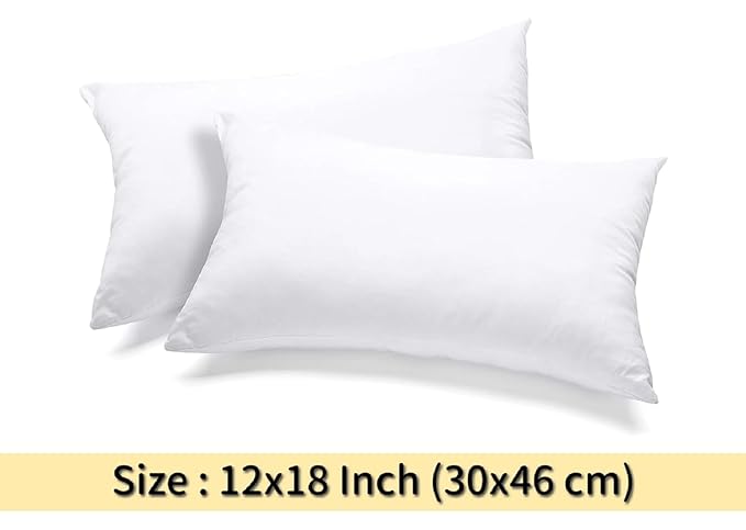 enera  - (11 x 19 Inches) Premium Polyester Fiber Cushion Fillers - Pack of 1 Pcs | White| Sofa Pillow, Sofa Cushion, Cushion Pillow, Cushions for Bed | Enera