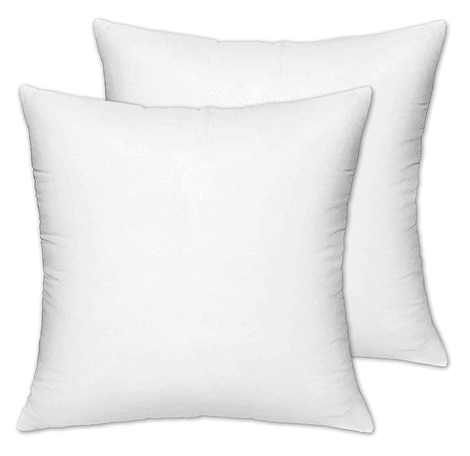 enera  - (12 x 12 Inches) Premium Polyester Fiber Cushion Fillers - Pack of 1 Pcs | White| Sofa Pillow, Sofa Cushion, Cushion Pillow, Cushions for Bed | Enera